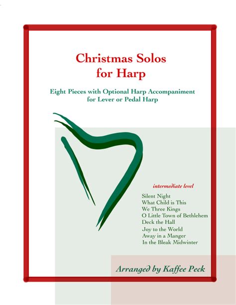 Christmas Solos For Harp: Eight Pieces With Optional Harp Accompaniment For Lever Or Pedal Harp